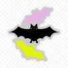Clear - Spooky Bats Sticker