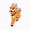 Reindeer In Sunglasses Clear Sticker
