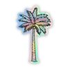 Holographic Palm Tree Tie Dye Sticker