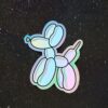 Balloon Dog Holographic Sticker