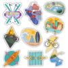 Outdoor Sports Sticker 10 Pack