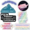 Gym/Motivation Sticker 7 Pack