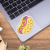Cute Hot Dog With Mustard Sticker