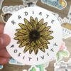 Radiate Positivity Sunflower Sticker