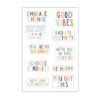 Sheet of Mini Stickers - Positivity Lettering - 10 Designs
