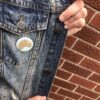 stop i could've dropped my croissant - button pin