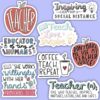 Teacher Sticker 8 Pack
