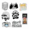 Nature And Outdoors Clear Stickers 8 Pack